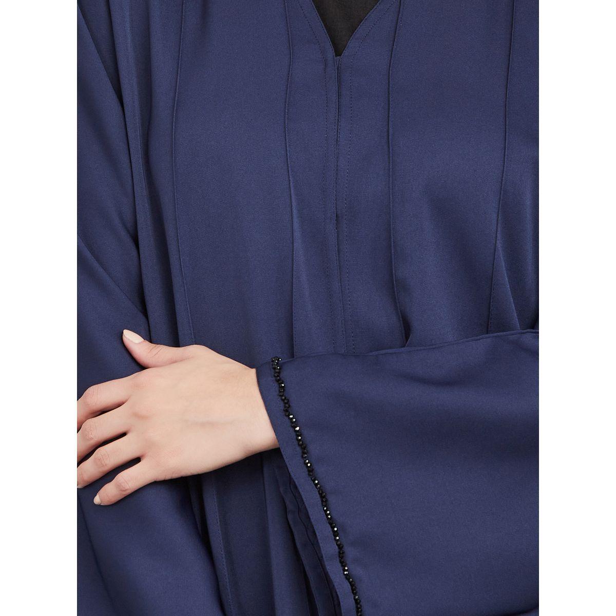 Styli Bottom Sequin Work Abaya with Matching Sheila-women-arabicclothing-abayas-image-6