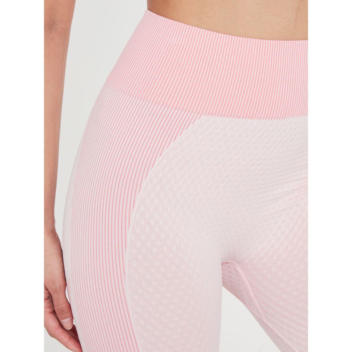 Styli Active Seamless Tonal Panel Effect Textured Sports Bra and Active Legging Set-women-clothing-sportswearandactivewear-trackpantsandtracksuits-image-5