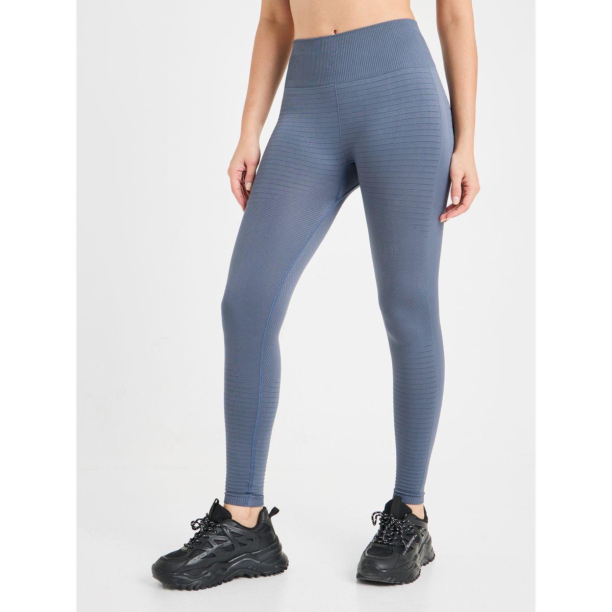Styli Active Seamless Knee Jacquard Pattern Active Leggings-women-clothing-sportswearandactivewear-bottoms-image-1