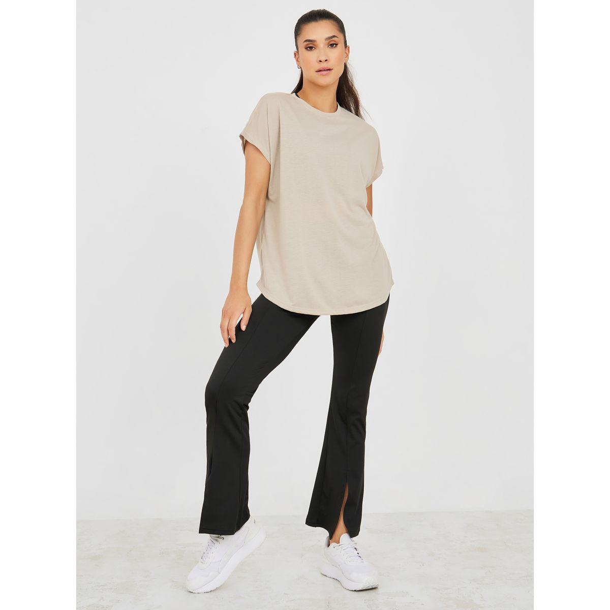Styli Active Pack of 2 - Solid Curved Hem Active Tops-sports-women-clothing-tshirtsandvests-image-3