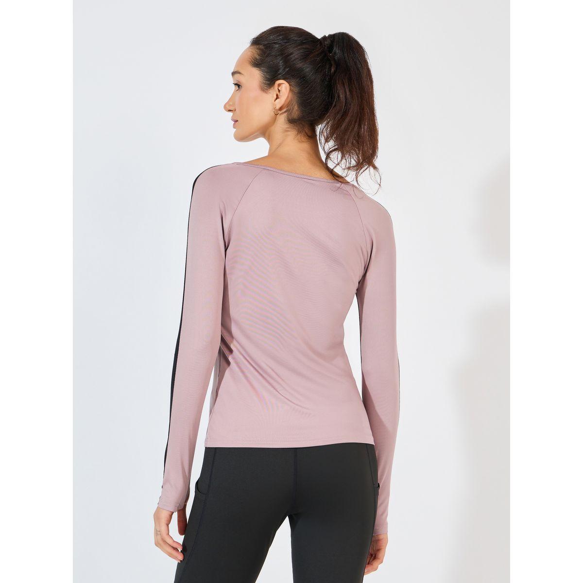 Styli Active Mesh Insert Thumbhole Top-women-clothing-sportswearandactivewear-tshirtsandvests-image-5