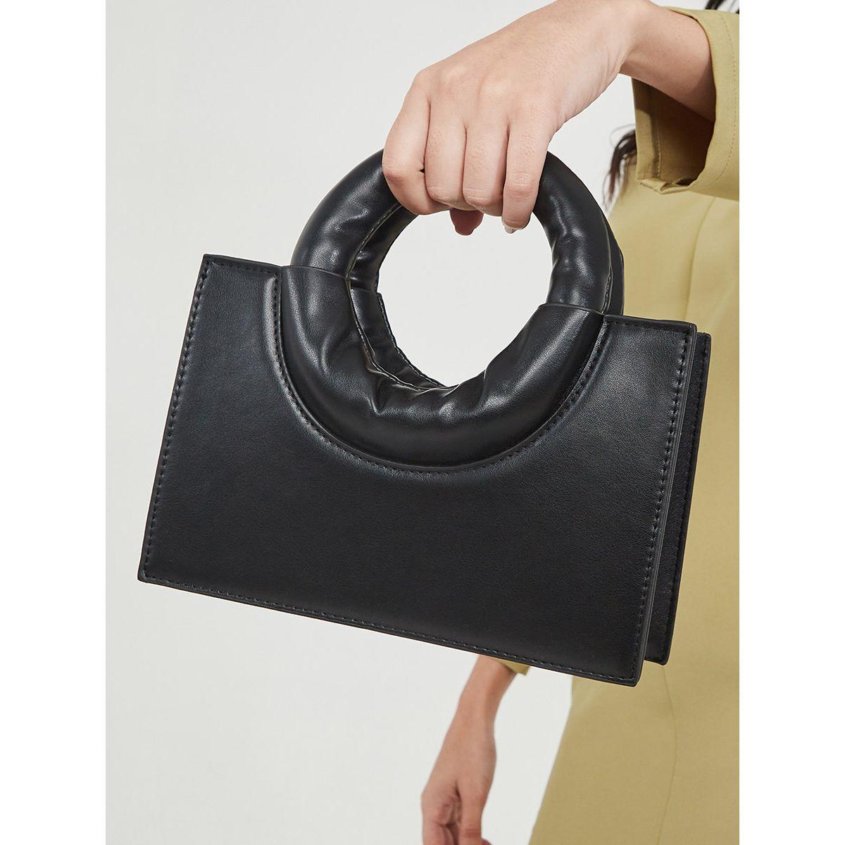 Styli Chunky Chain Detail Handbag with Inner Pouch-women-bagsandwallets-handbags-image-4