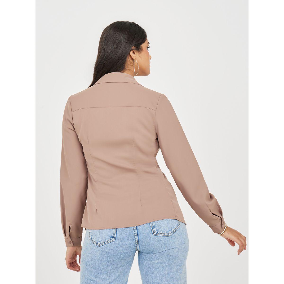 بلوزة بحواف غير متماثلة الطول-women-clothing-shirtsandblouses-shirts-image-4