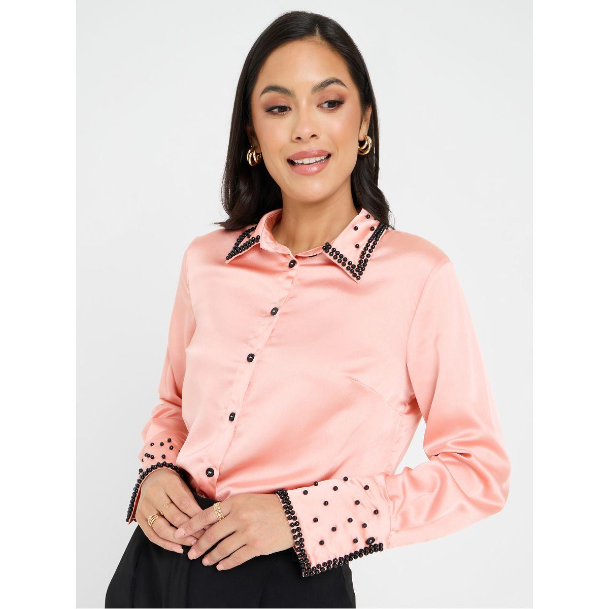 Styli Embellished Satin Regular Fit Shirt-women-clothing-shirtsandblouses-shirts-image-1