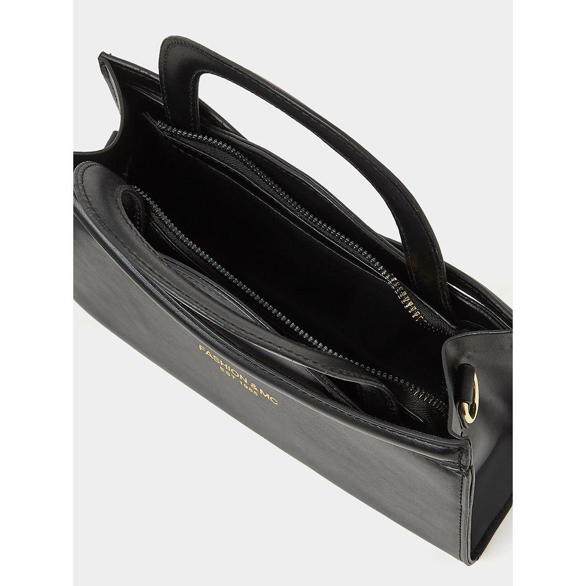 Styli Solid Handbag with Zip Closure-women-bagsandwallets-handbags-image-2