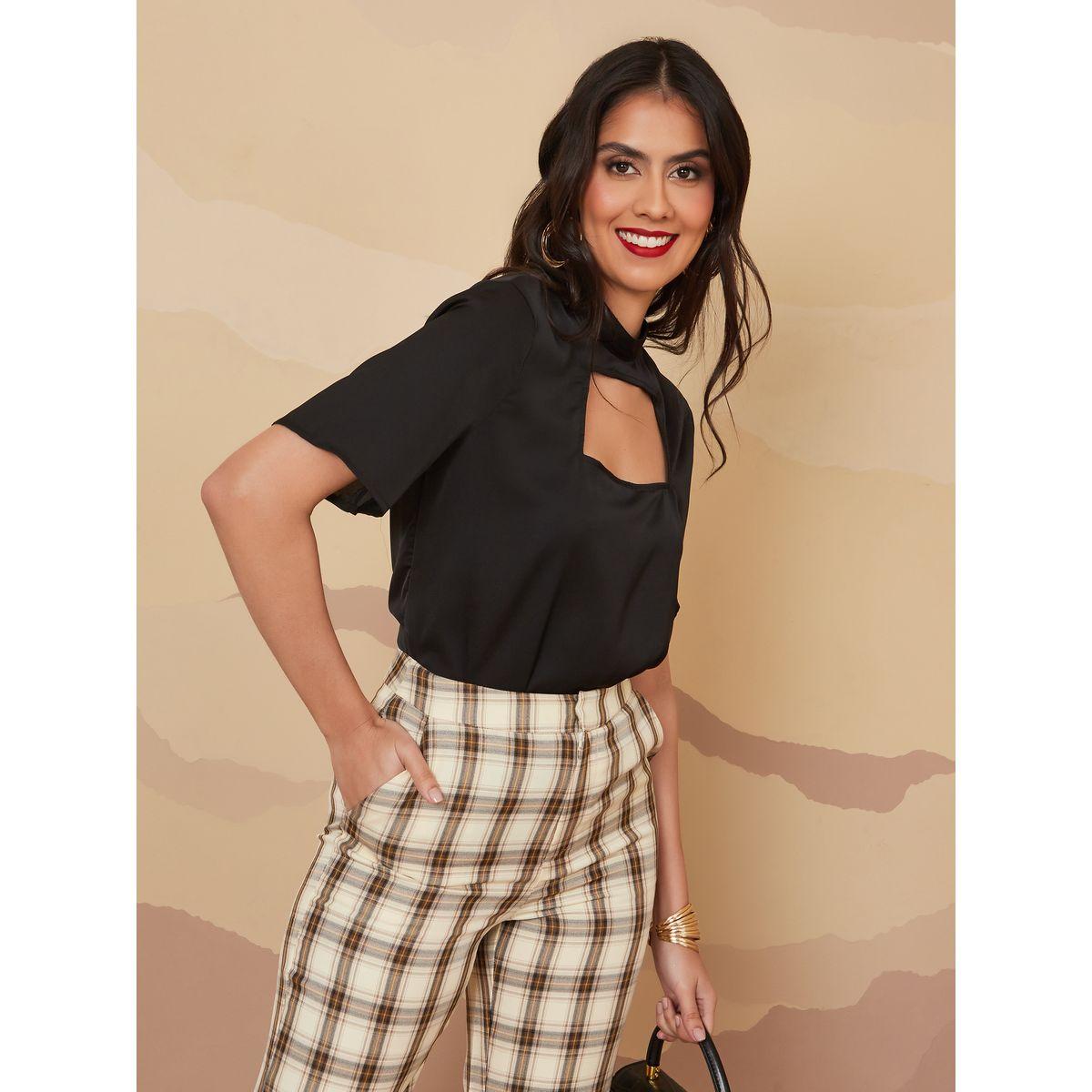بلوزة بياقة عالية وفتحات-women-clothing-shirtsandblouses-blouses-image-1