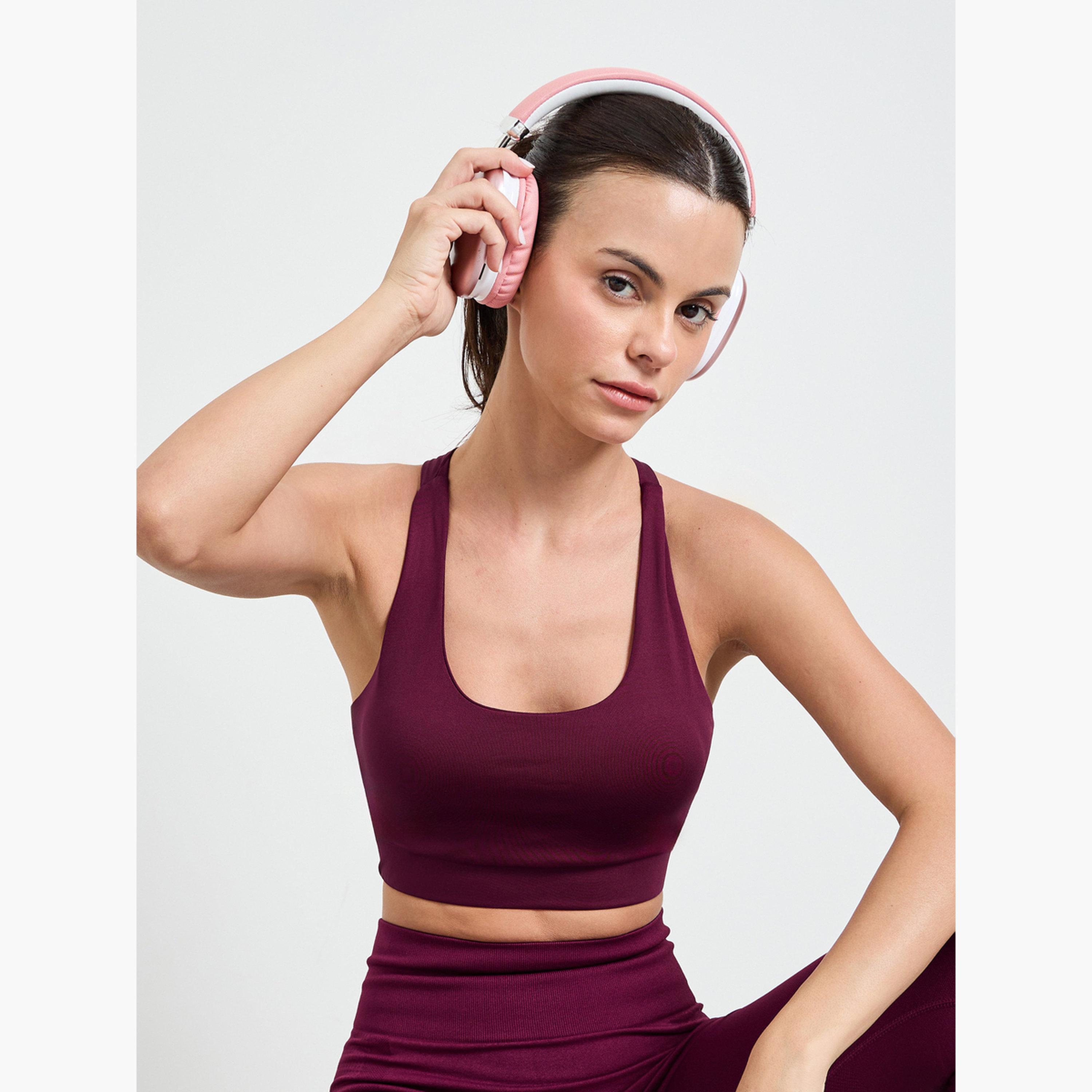 Styli Dual Tear Drop Back Detail Sports Bra-women-clothing-sportswearandactivewear-sportsbras-image-1