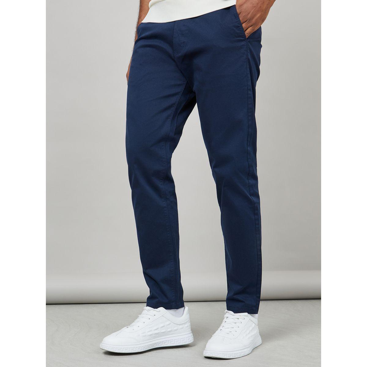 Styli Solid Slim Fit Stretch Cotton Twill Comfort Chinos-men-clothing-bottoms-trousersandchinos-chinos-image-1