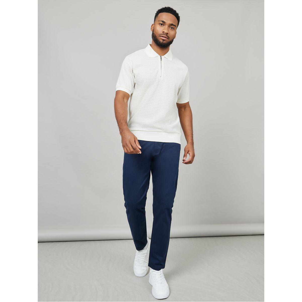 Styli Solid Slim Fit Stretch Cotton Twill Comfort Chinos-men-clothing-bottoms-trousersandchinos-chinos-image-2