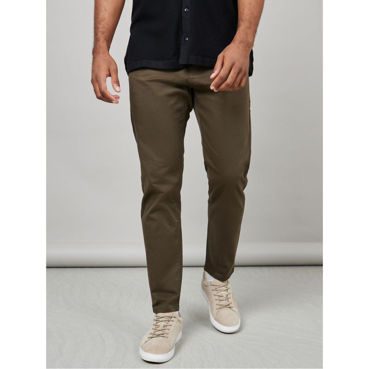 Styli Solid Slim Fit Stretch Cotton Twill Comfort Chinos-men-clothing-bottoms-trousersandchinos-chinos-image-1