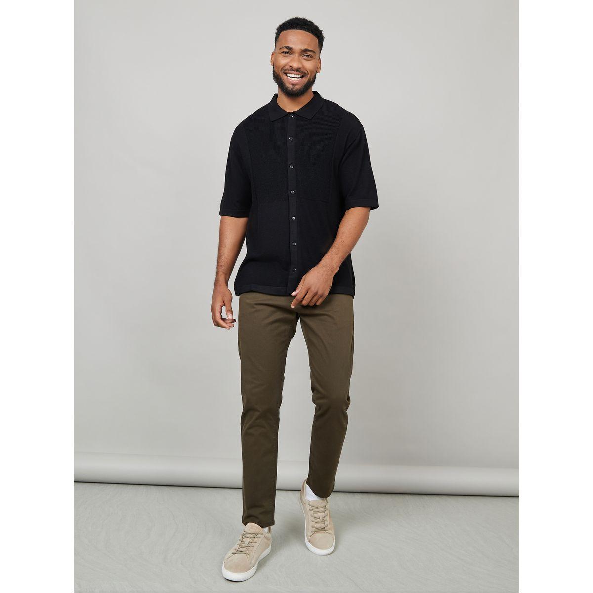 Styli Solid Slim Fit Stretch Cotton Twill Comfort Chinos-men-clothing-bottoms-trousersandchinos-chinos-image-2