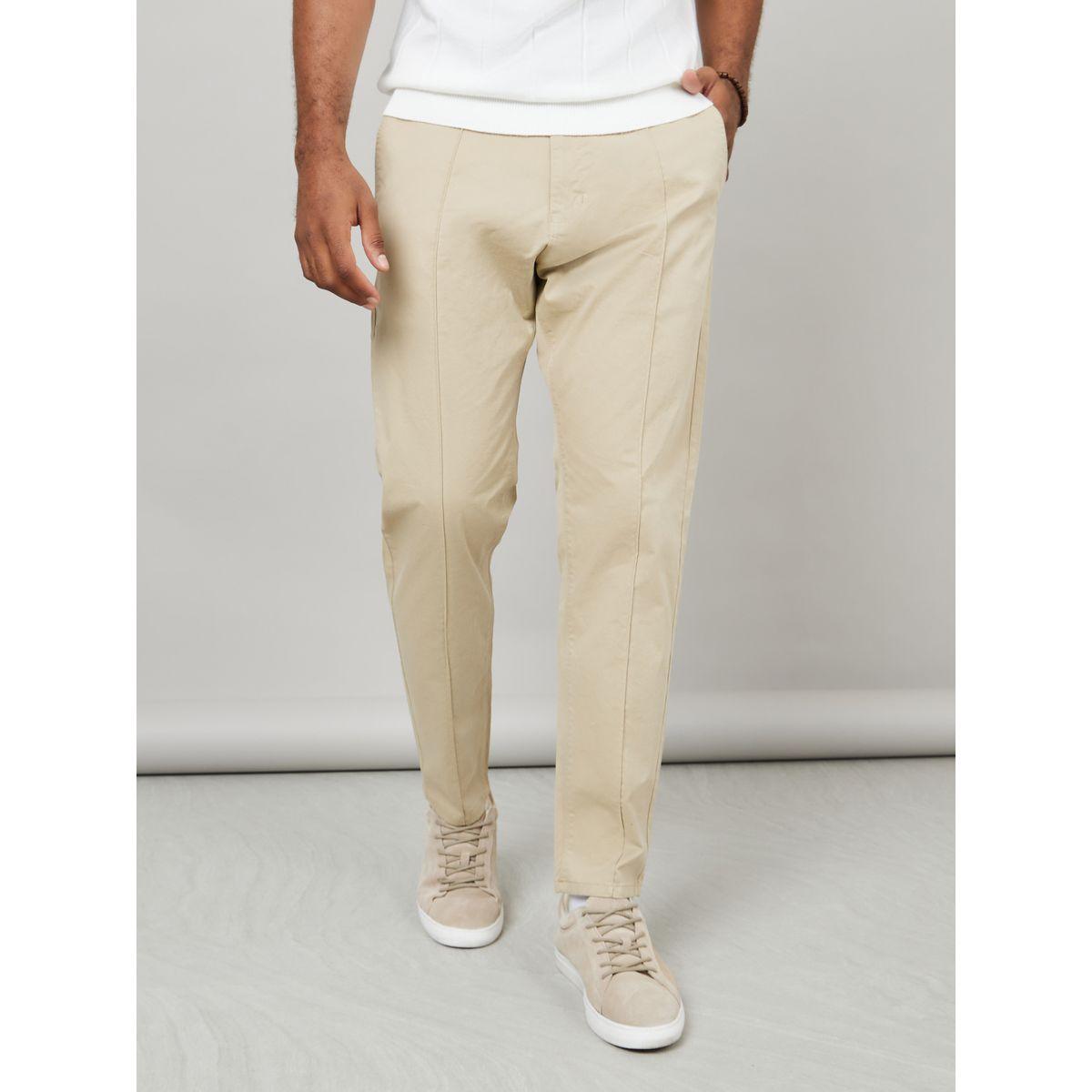 بنطال تشينو منسوج بخصر متوسط-men-clothing-bottoms-trousersandchinos-chinos-image-1
