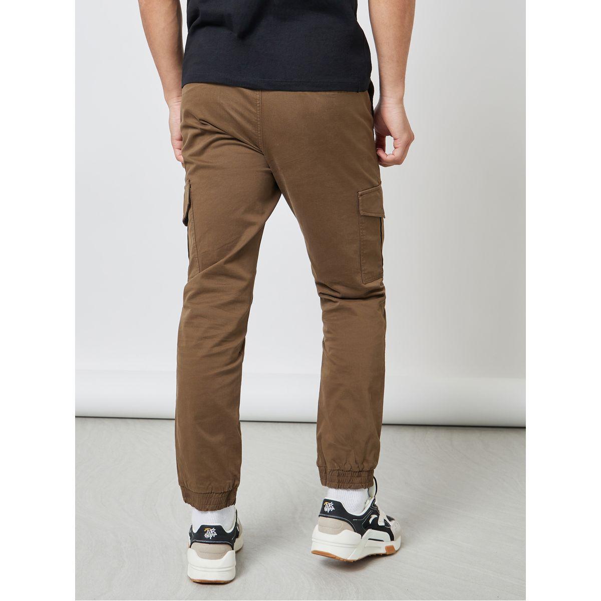 Styli Cotton Cargo Pocket Detail Jogger with Elasticated Cuff-men-clothing-bottoms-joggers-image-4