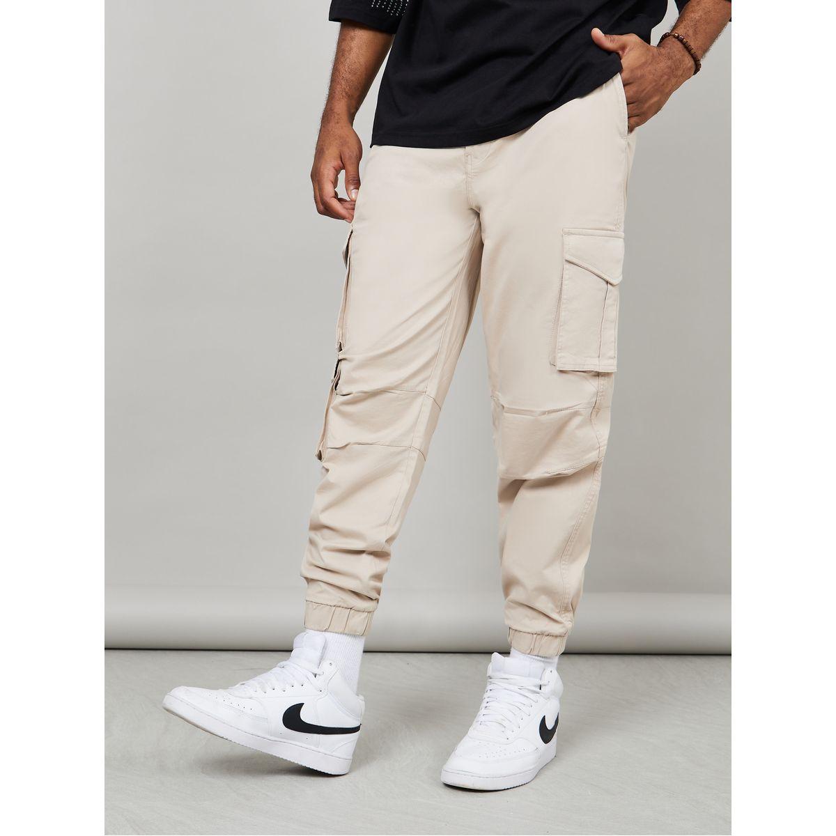 Styli Relaxed Fit Tapered Cargo Jogger in Cotton Twill-men-clothing-bottoms-joggers-image-1