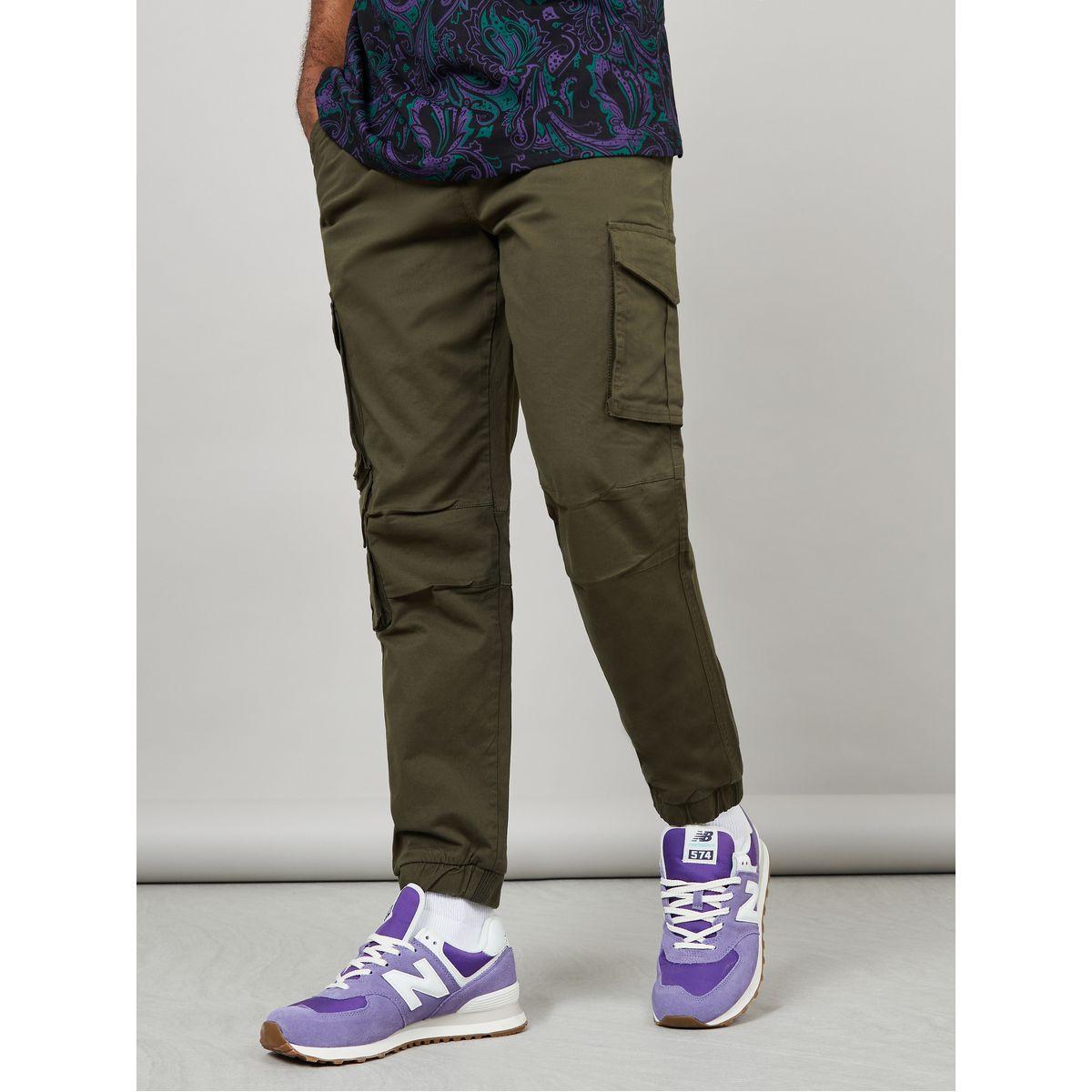 Styli Relaxed Fit Tapered Cargo Jogger in Cotton Twill-men-clothing-bottoms-joggers-image-1