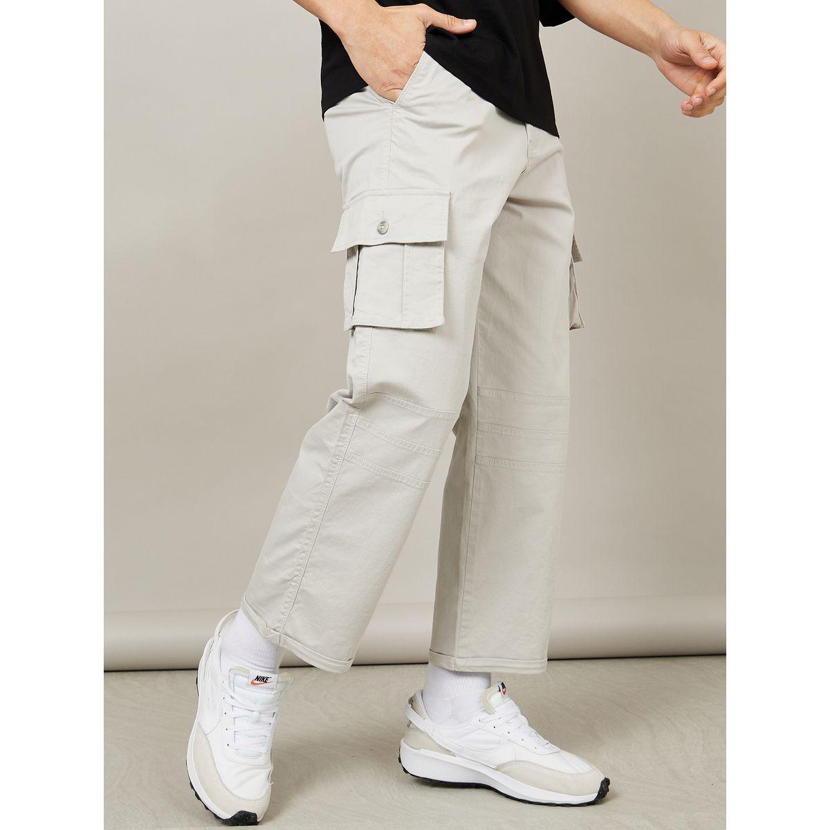 Styli Panel Detail Cotton Twill Oversized Cargo-men-clothing-bottoms-trousersandchinos-trousers-image-1