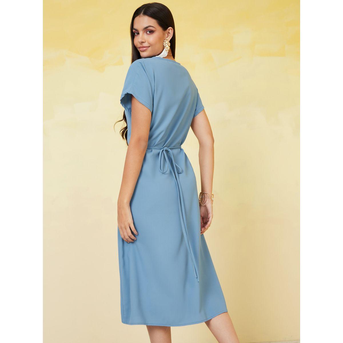 فستان ميدي بنمط لف-women-clothing-dresses-image-1