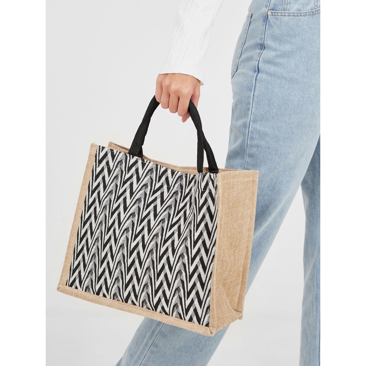 Styli Patterned Front Shopper Bag-women-bagsandwallets-handbags-image-2