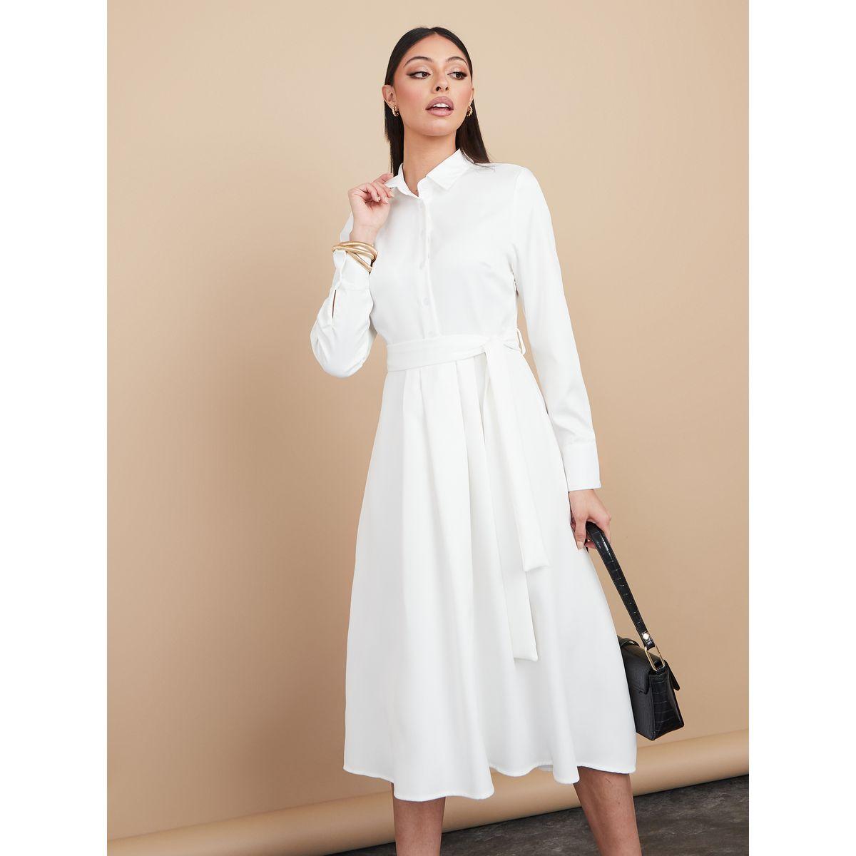 فستان ميدي برباط خصر-women-clothing-dresses-image-2