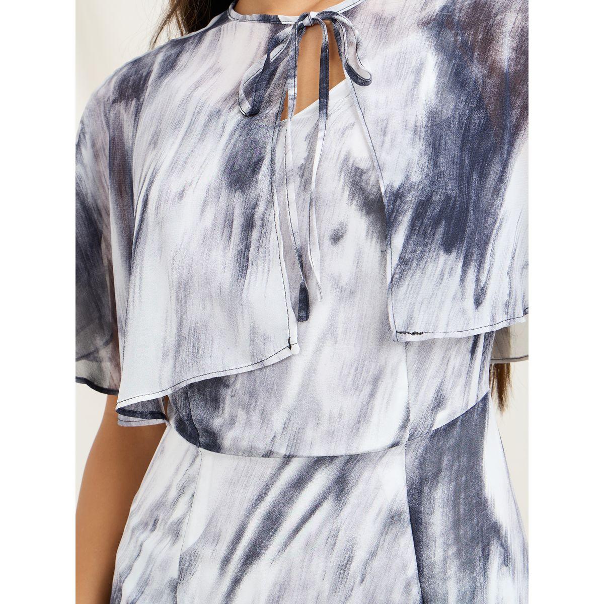 Styli Overlay Marble Print A-Line Midi Dress-women-clothing-dresses-image-4