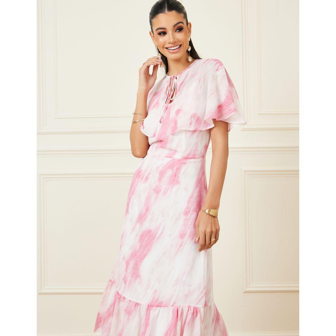 Styli Overlay Marble Print A-Line Midi Dress-women-clothing-dresses-image-2