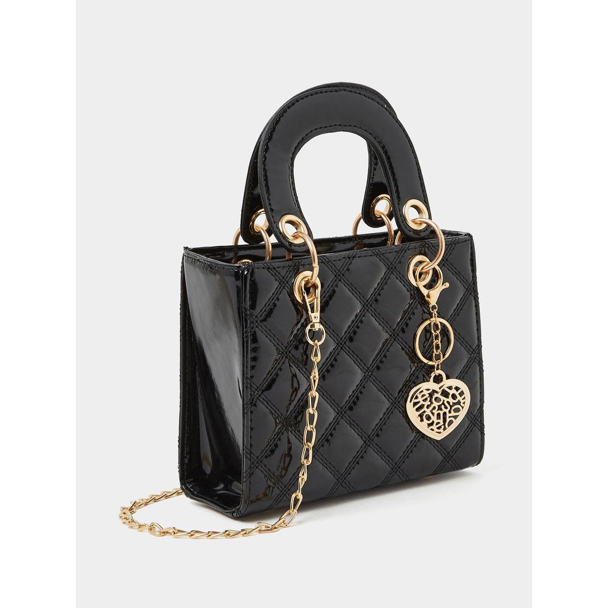 Styli Quilted Handbag with Chain Strap-women-bagsandwallets-handbags-image-1