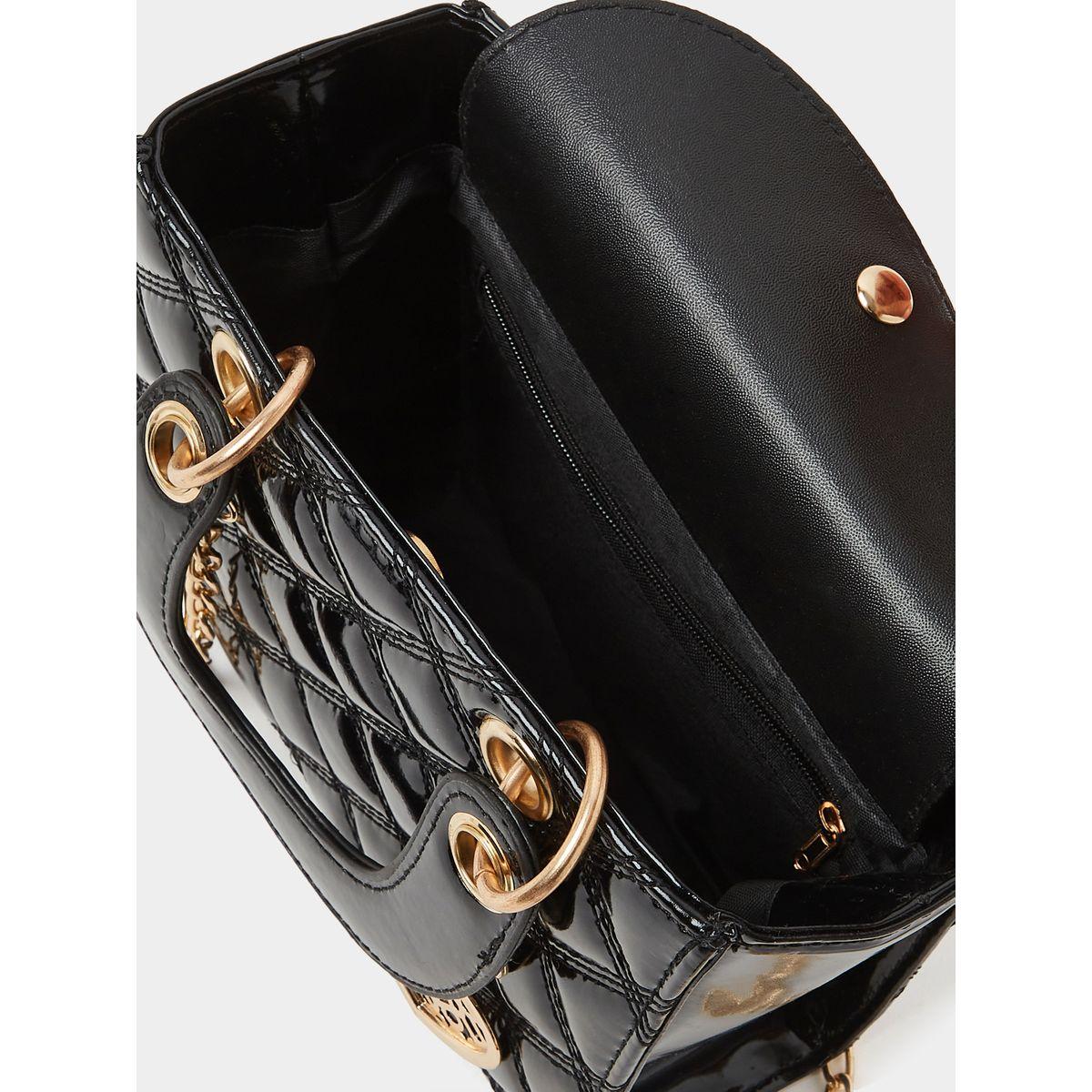 Styli Quilted Handbag with Chain Strap-women-bagsandwallets-handbags-image-4