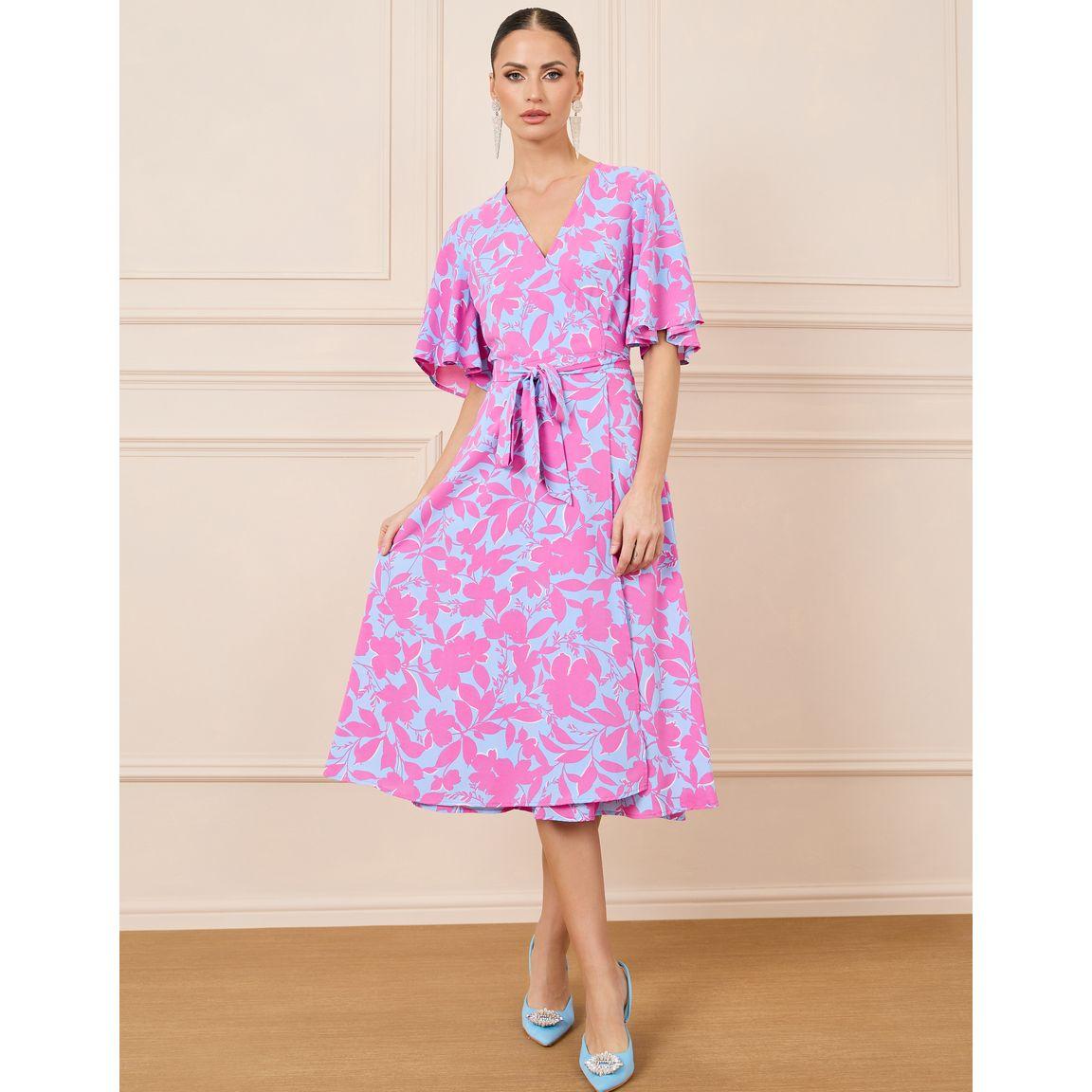 Styli Floral Print A-Line Wrap Midi Dress-women-clothing-dresses-image-1