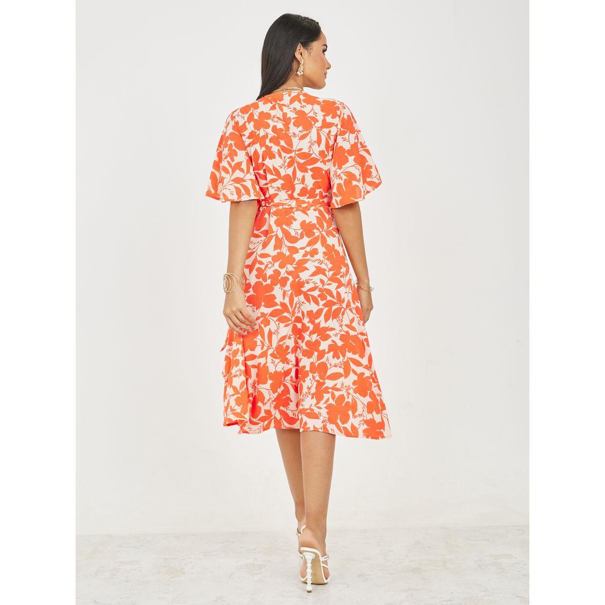 Styli Floral Print A-Line Wrap Midi Dress-women-clothing-dresses-image-4