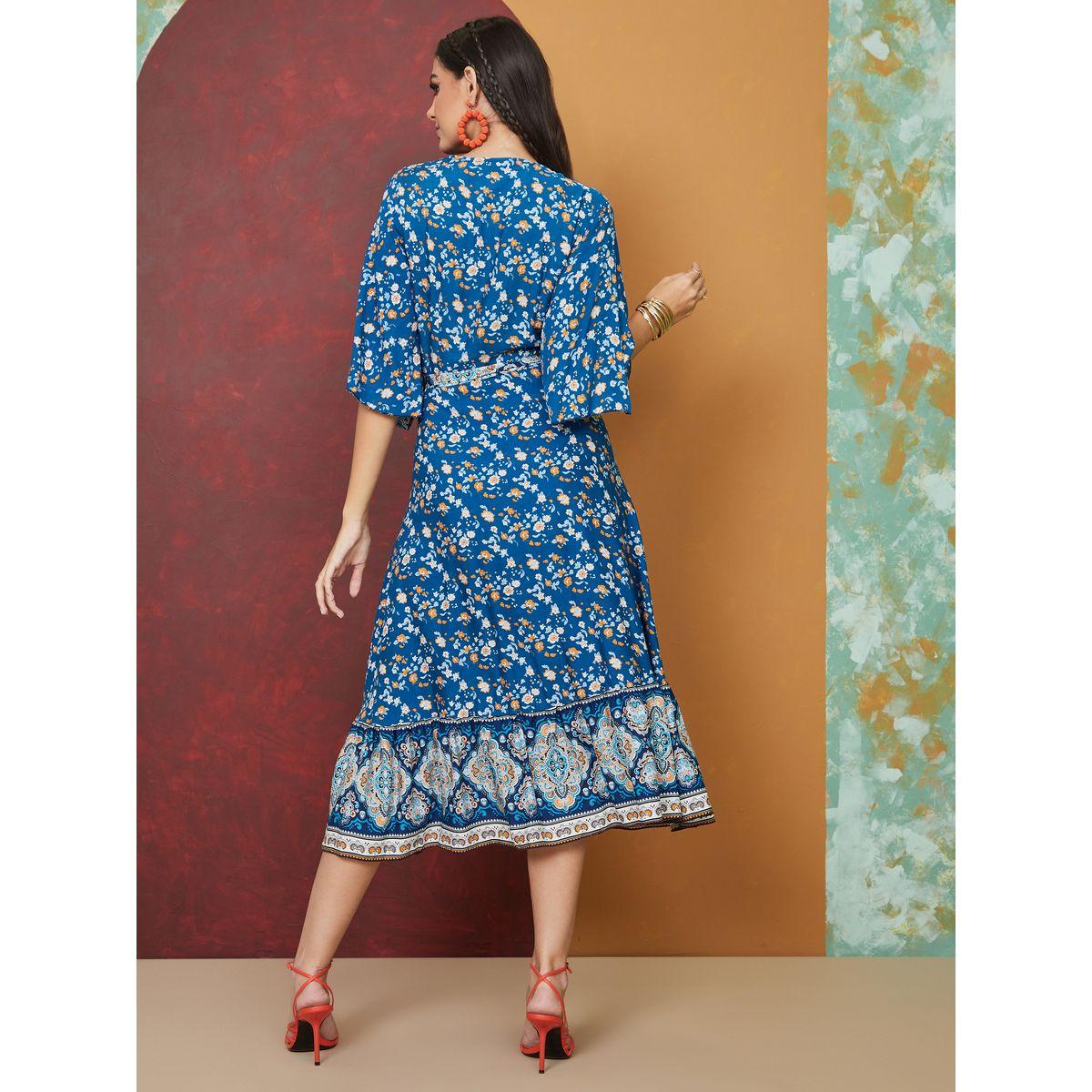 Styli Bohemian Print Wrap Midi Dress-women-clothing-dresses-image-4