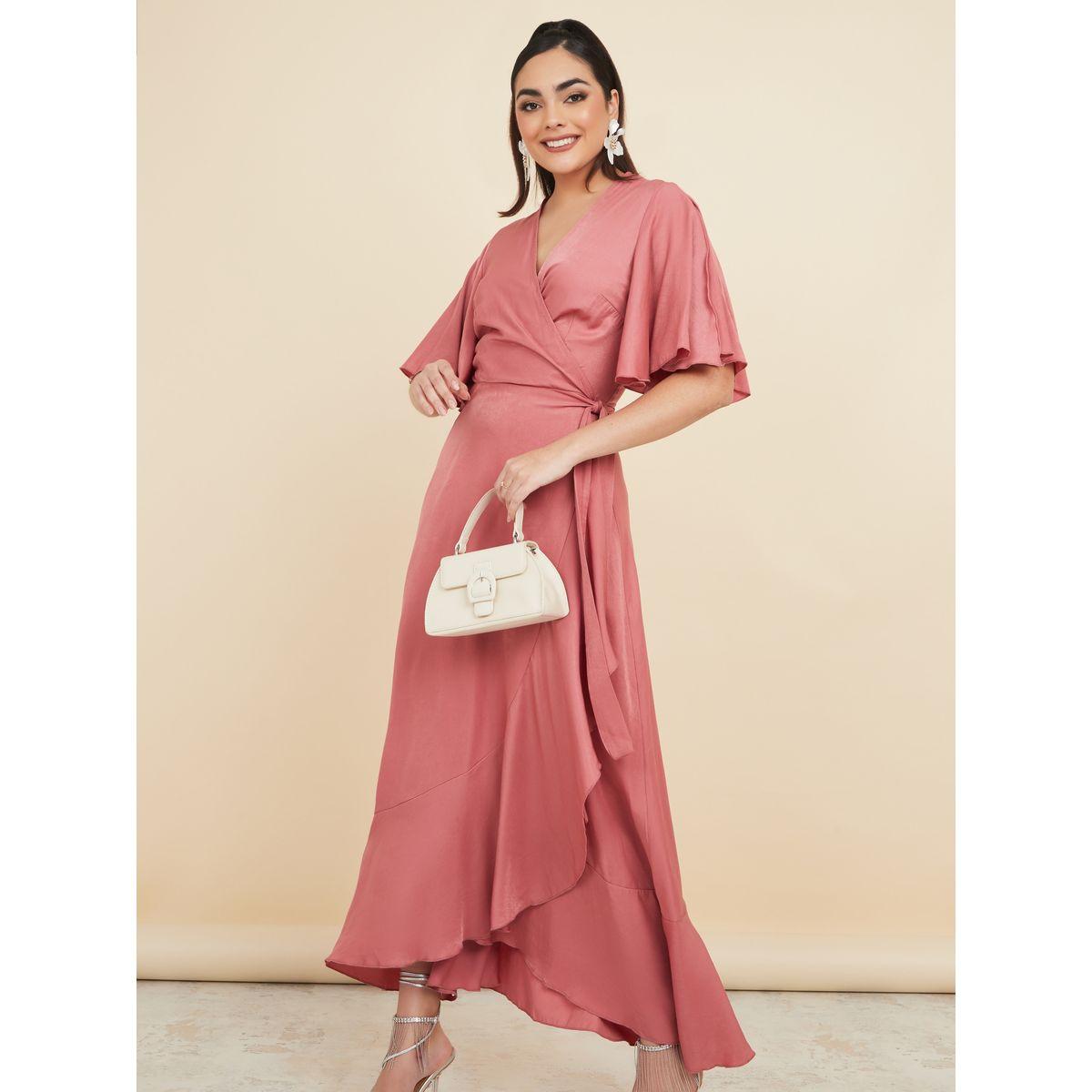 Styli Frill Sleeve Wrap Maxi Dress-women-clothing-dresses-image-2