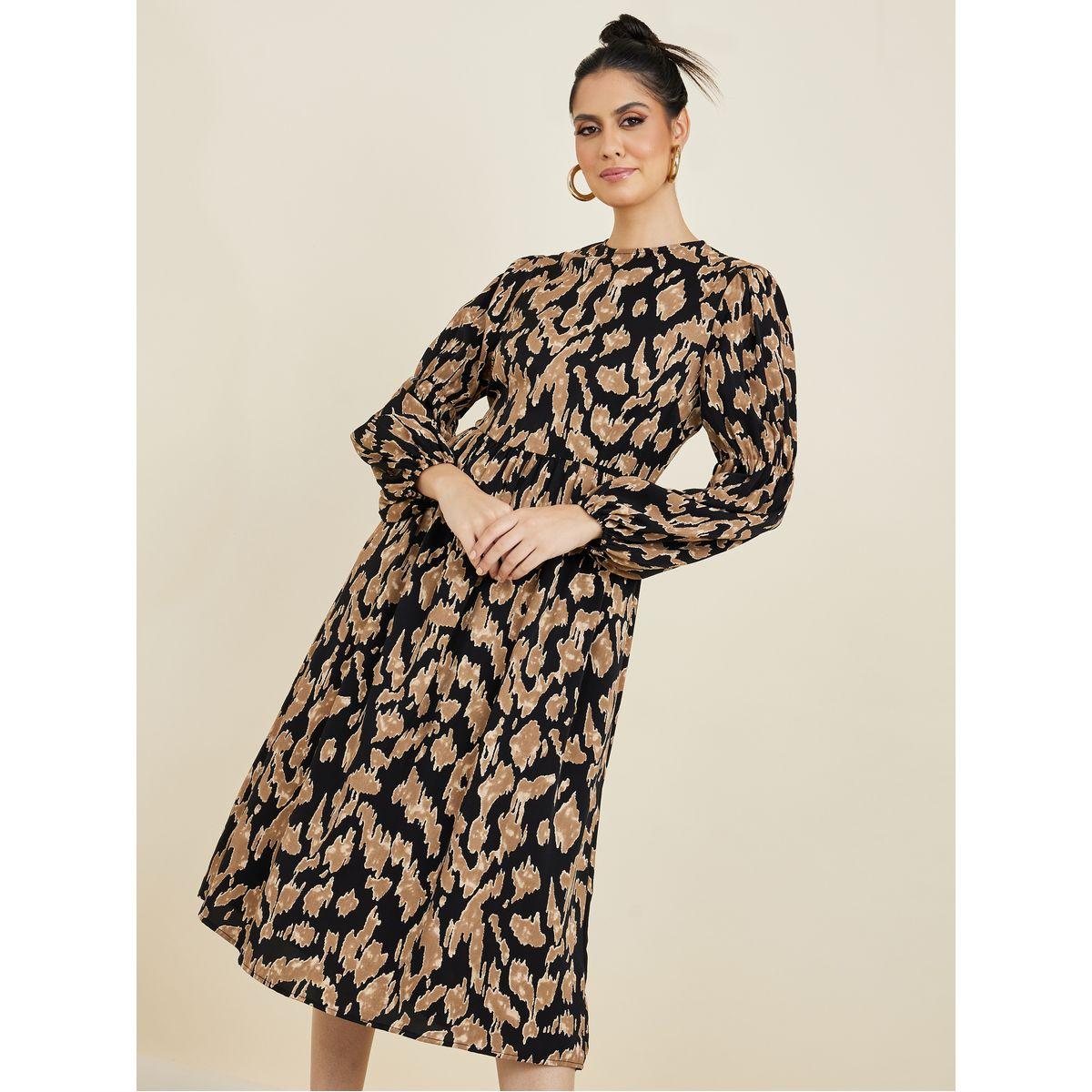 فستان ميدي باكمام طويلة-women-clothing-dresses-image-1