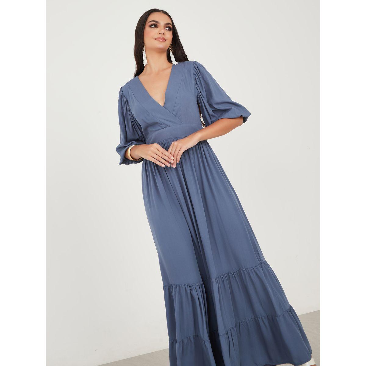 فستان طويل بنسيج الفيسكوز-women-clothing-dresses-image-2