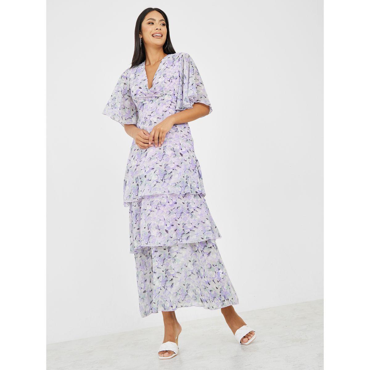 Styli Floral Print Layered Maxi Dress-women-clothing-dresses-image-1