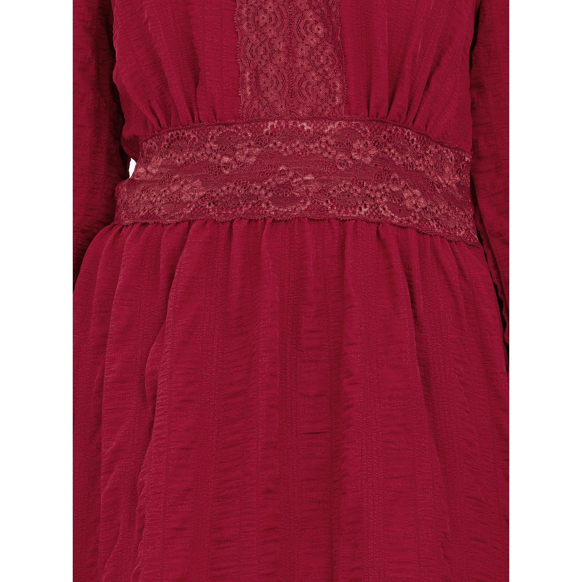Styli Lace Detail Textured Midi Dress-women-clothing-dresses-image-3