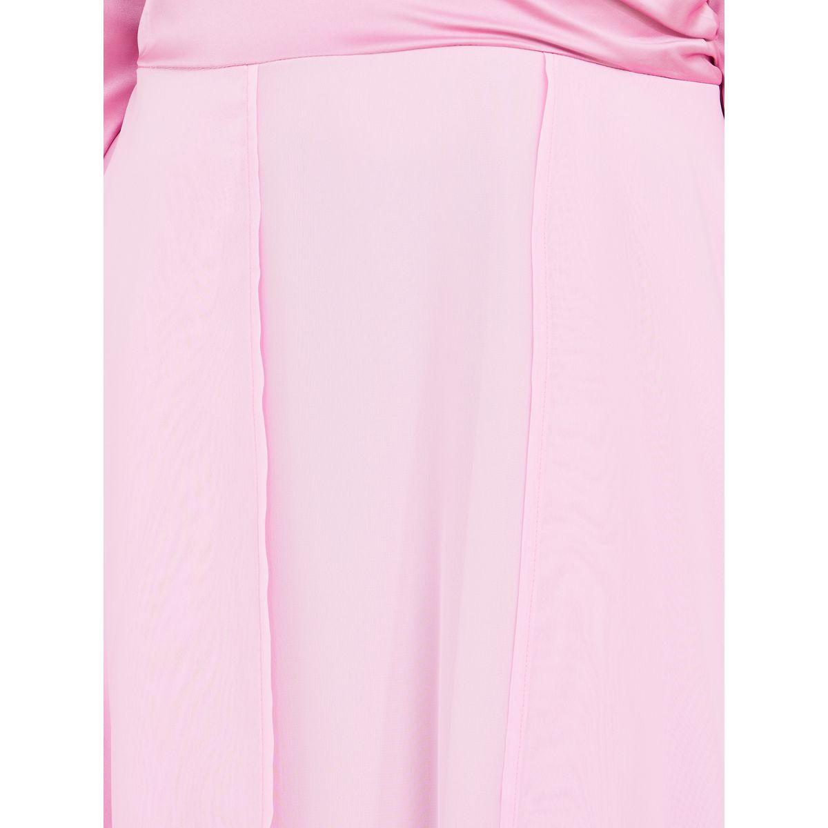 Styli Solid V Neck A-Line Midi Dress-women-clothing-dresses-image-3