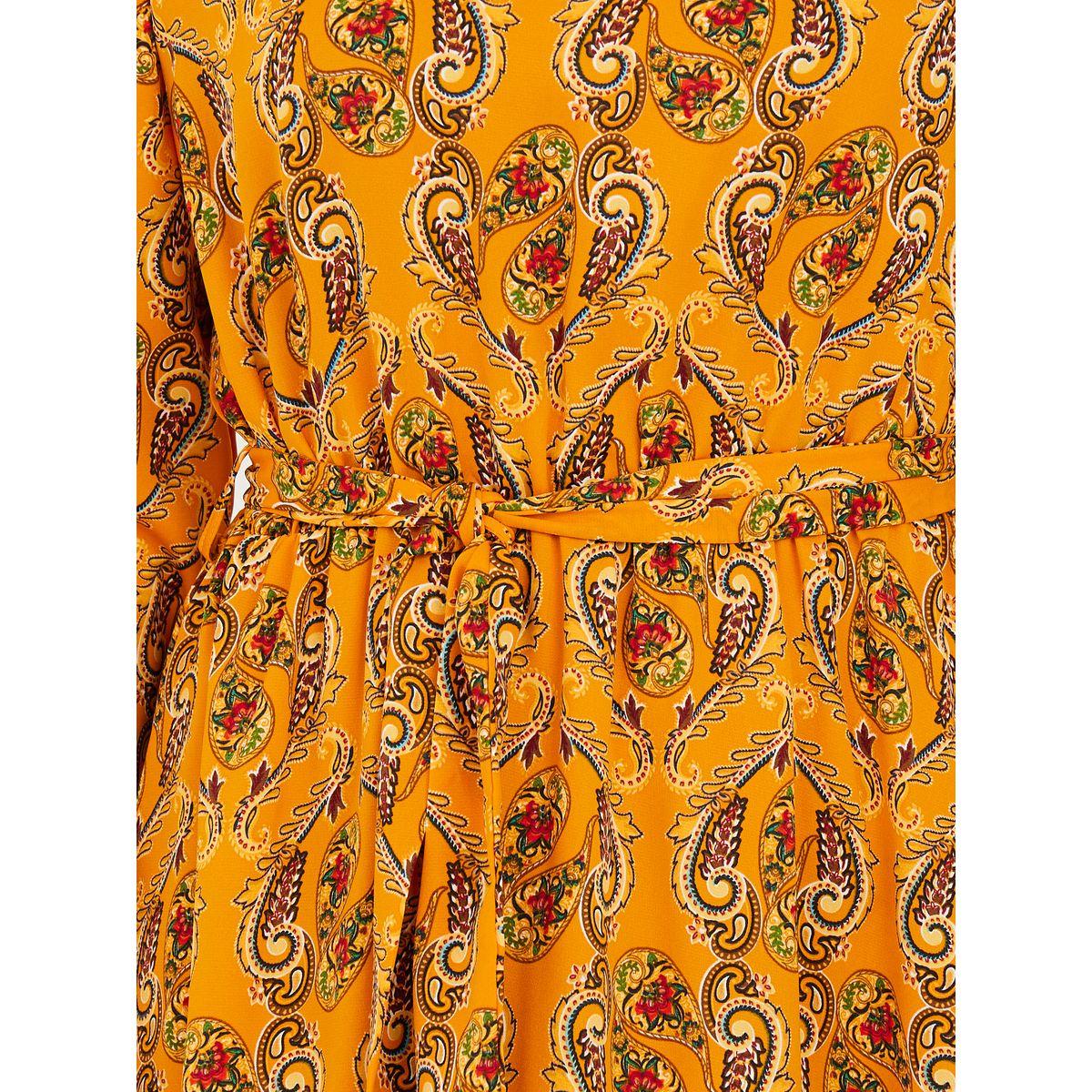 فستان ميدي مطبع بطبعات بيزلي-women-clothing-dresses-image-3