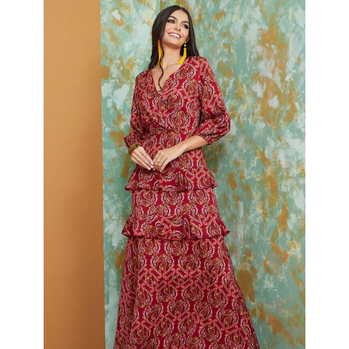 Styli Paisley Print Tiered Maxi Dress-women-clothing-dresses-image-2