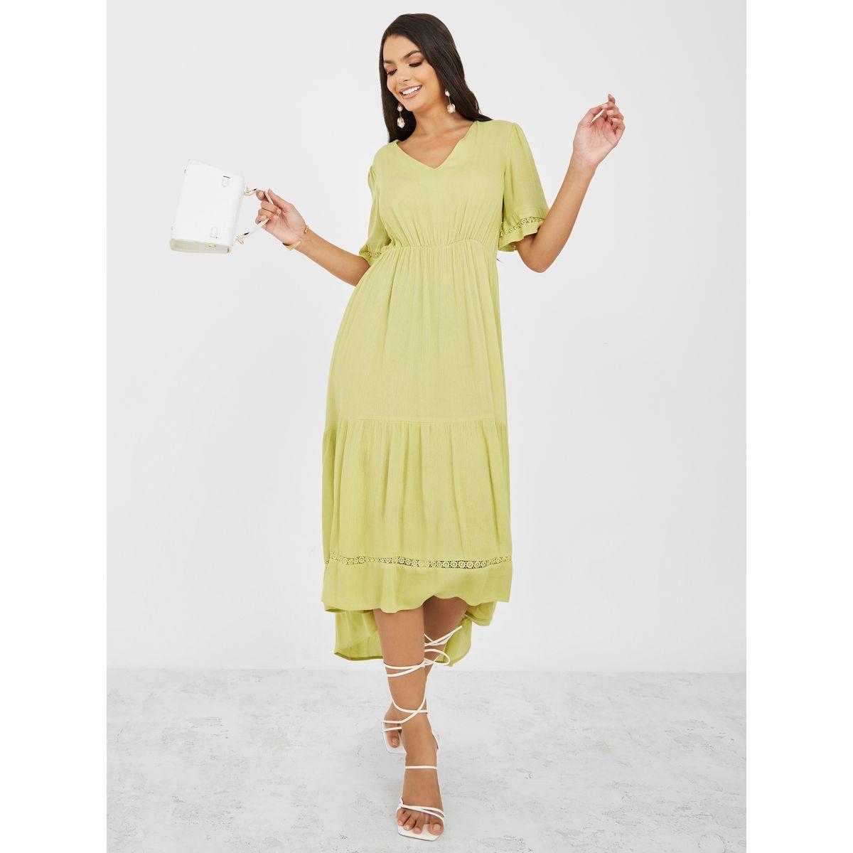 Styli High Low Hem Viscose A-Line Midi Dress-women-clothing-dresses-image-2