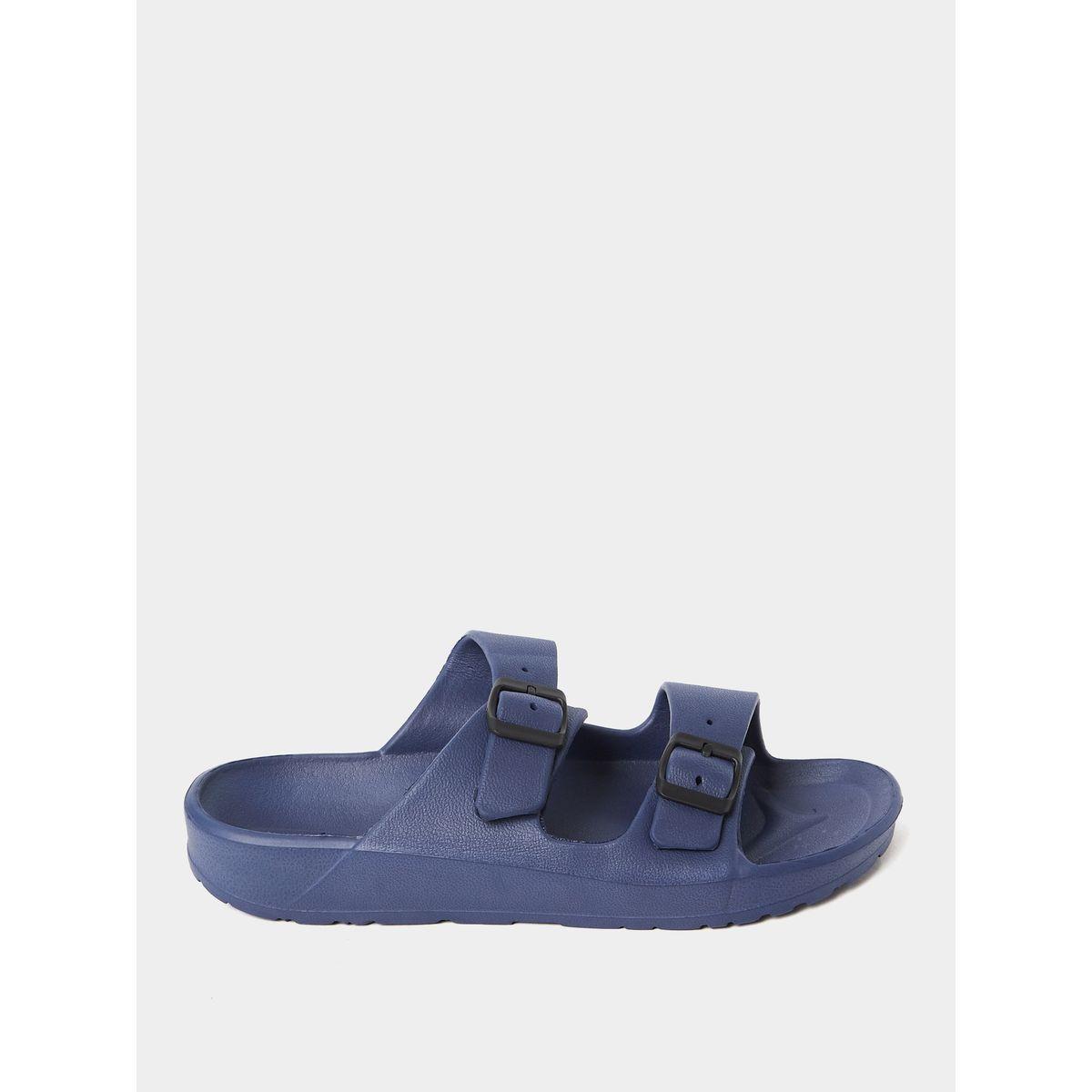 Styli Double Strap Buckle Detail Slides-men-shoes-flipflopsandslides-image-1