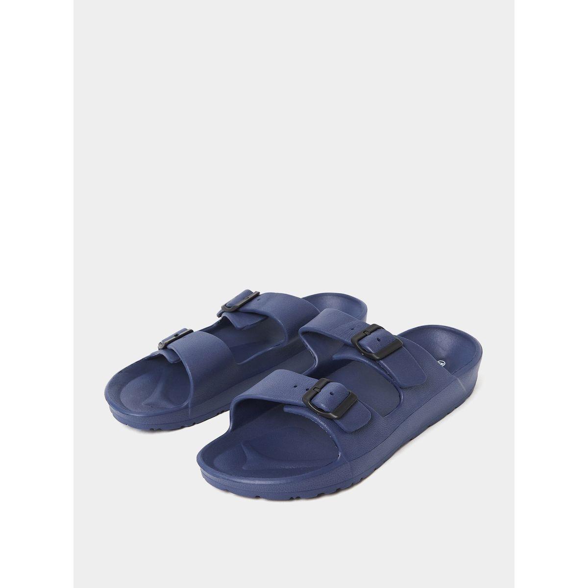 Styli Double Strap Buckle Detail Slides-men-shoes-flipflopsandslides-image-2