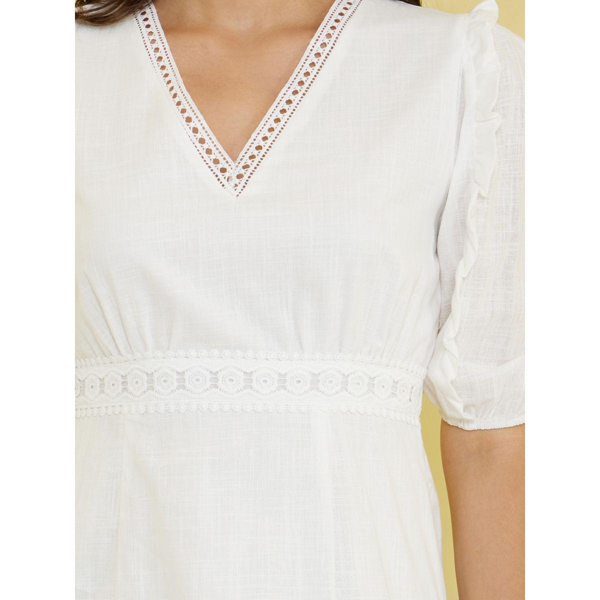 Styli Cuffed Sleeve Embroidered Detail Midi Dress-women-clothing-dresses-image-3