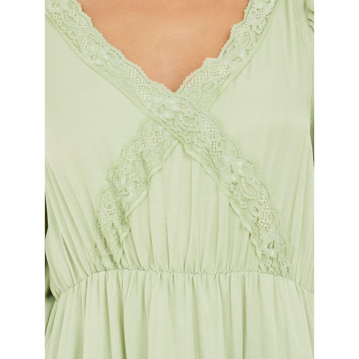 Styli Ruffled Hem Lace Insert A-Line Midi Dress-women-clothing-dresses-image-3