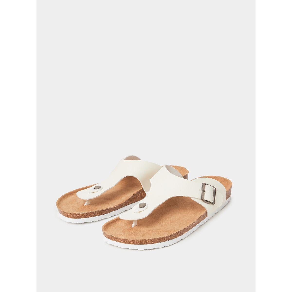 Styli Thong Buckle Detail Slip On Sandals-men-shoes-sandals-image-2