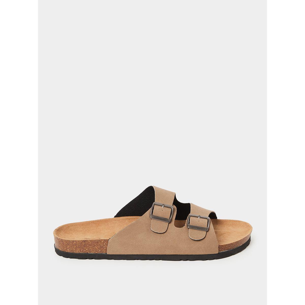 Styli Buckle Strap Detail Slip On Sandals-men-shoes-sandals-image-1