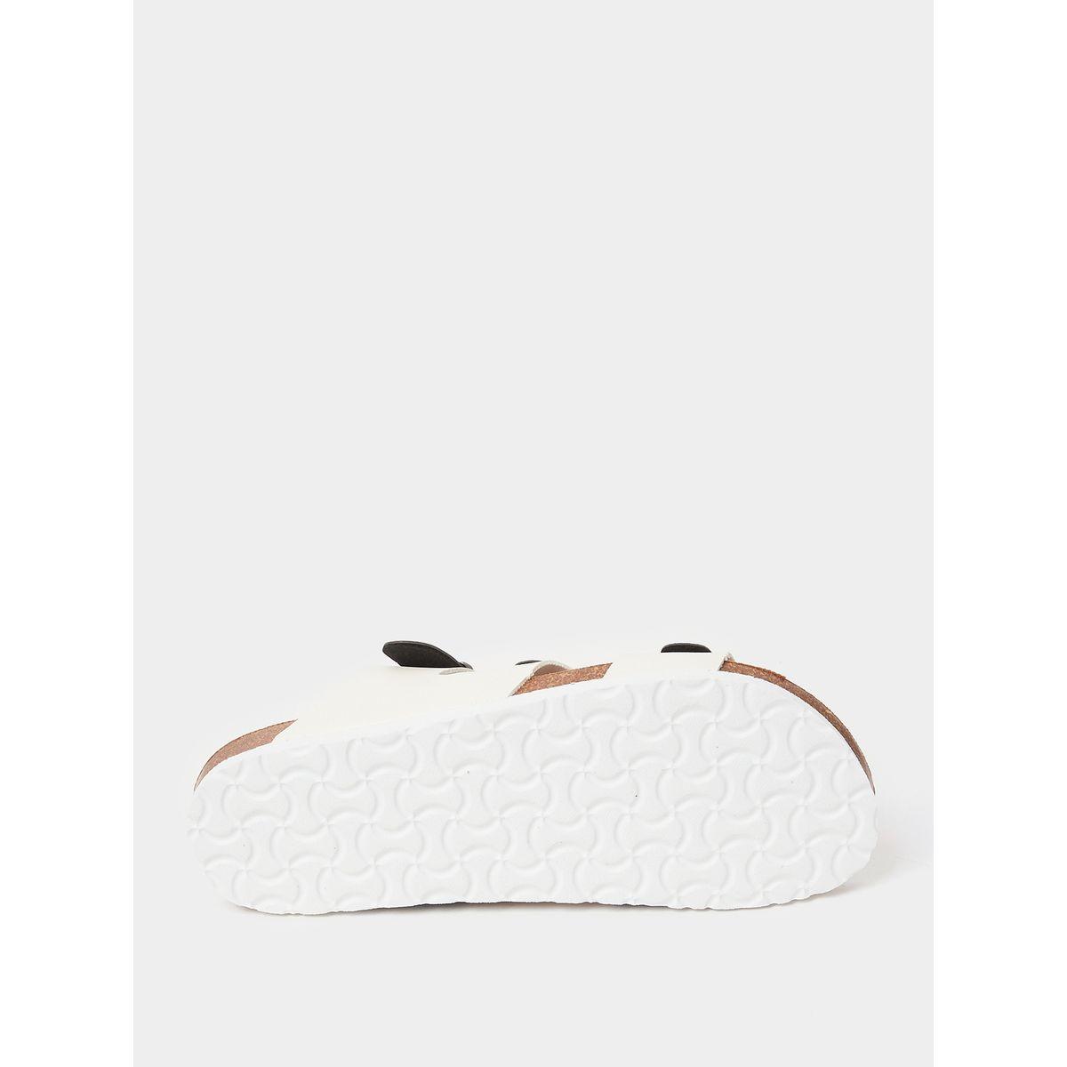 Styli Colorblock Strap Buckle Detail Slip On Sandals-men-shoes-sandals-image-6