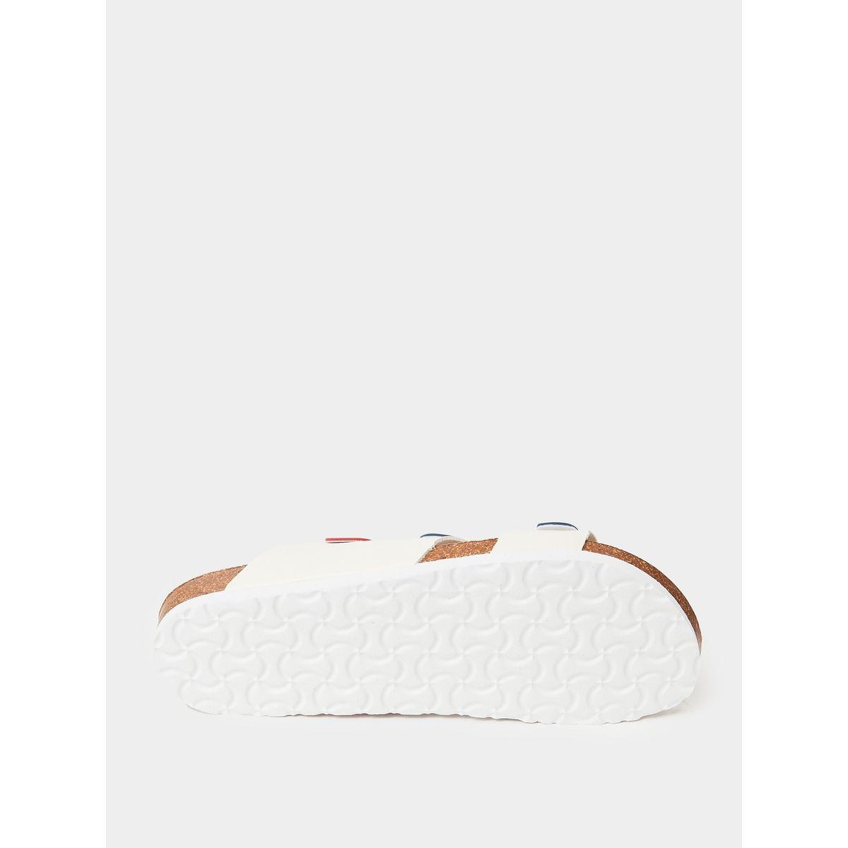 Styli Colorblock Strap Buckle Detail Slip On Sandals-men-shoes-sandals-image-6