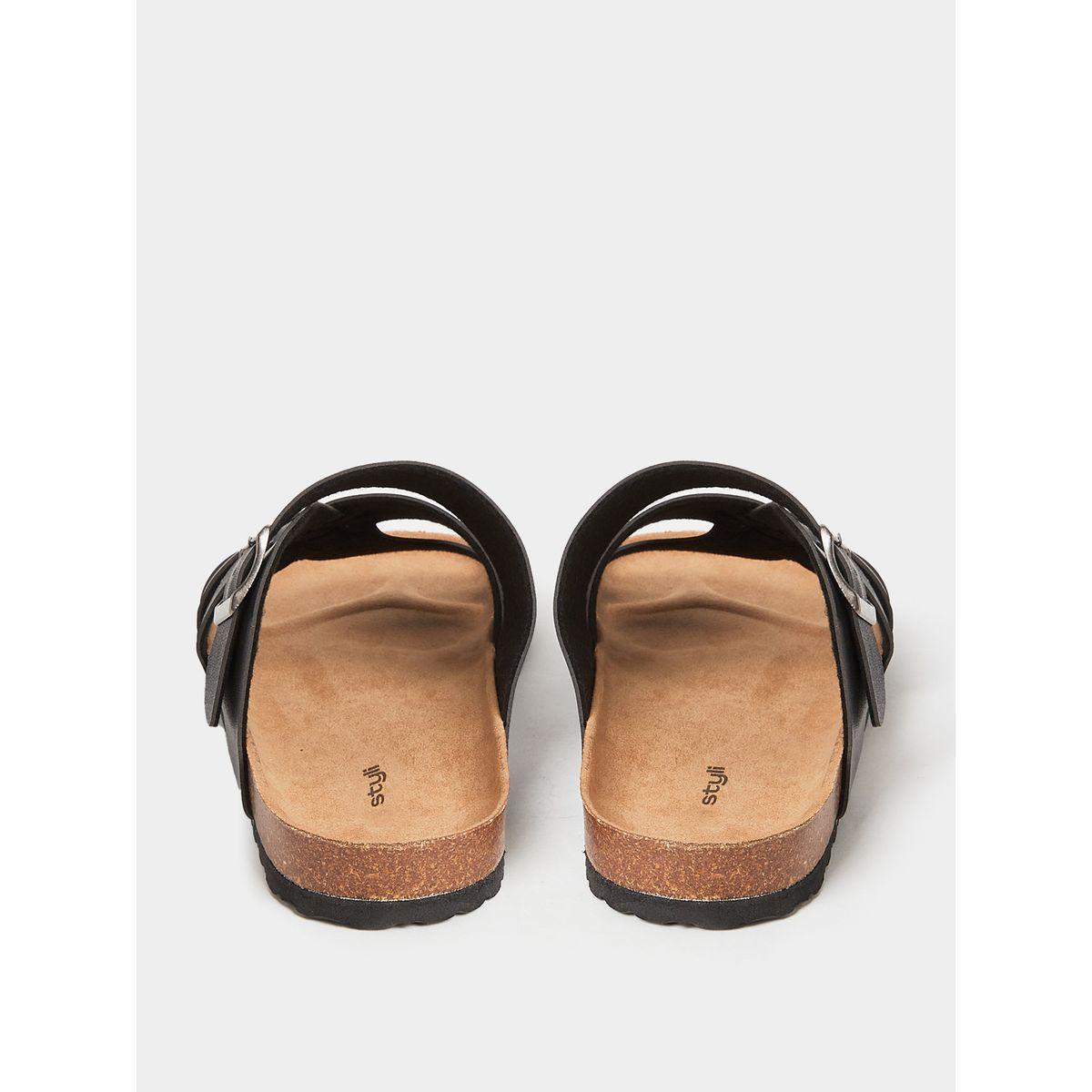 Styli Buckle Metal Pin Detail Strappy Sandals-men-shoes-sandals-image-3