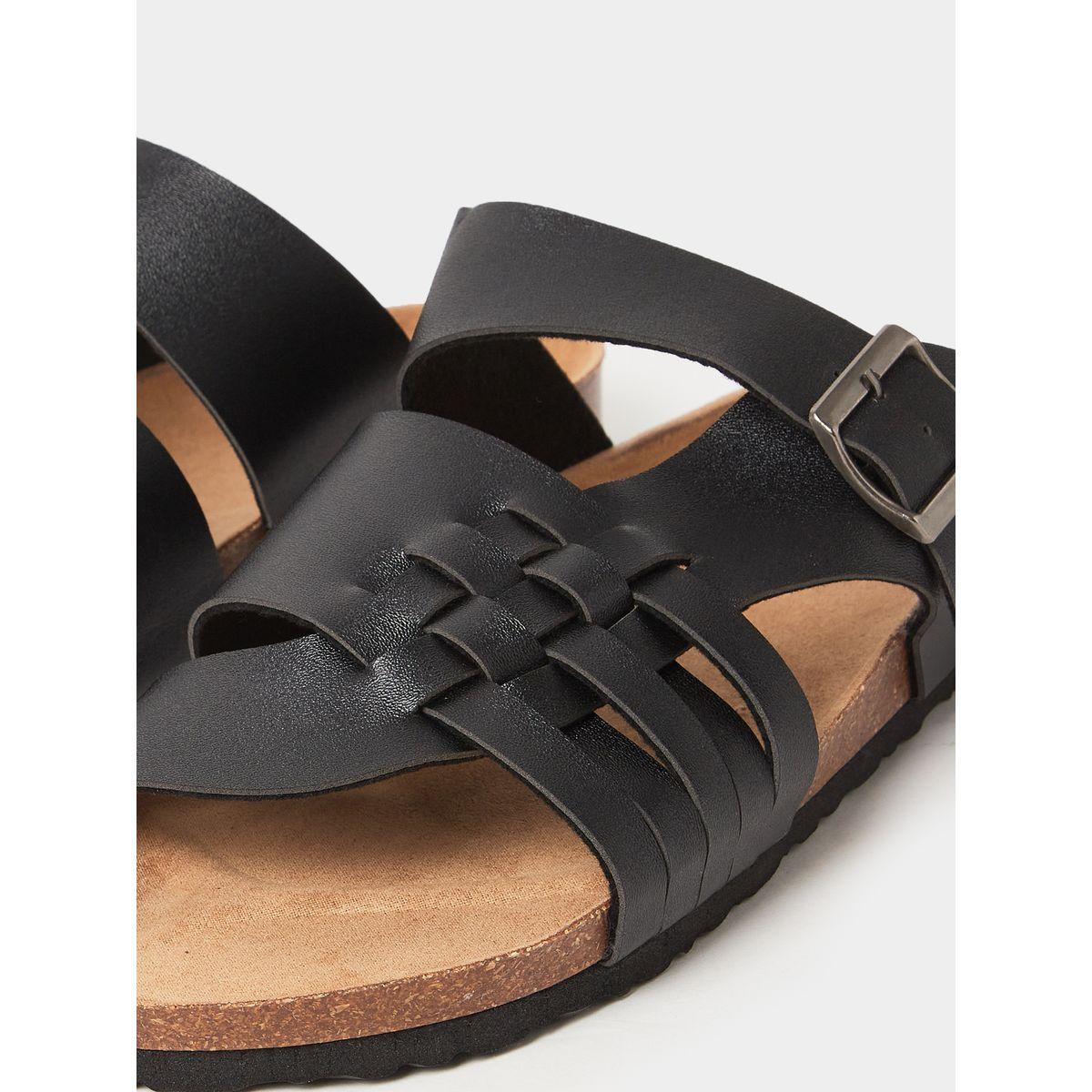 Styli Buckle Metal Pin Detail Strappy Sandals-men-shoes-sandals-image-4