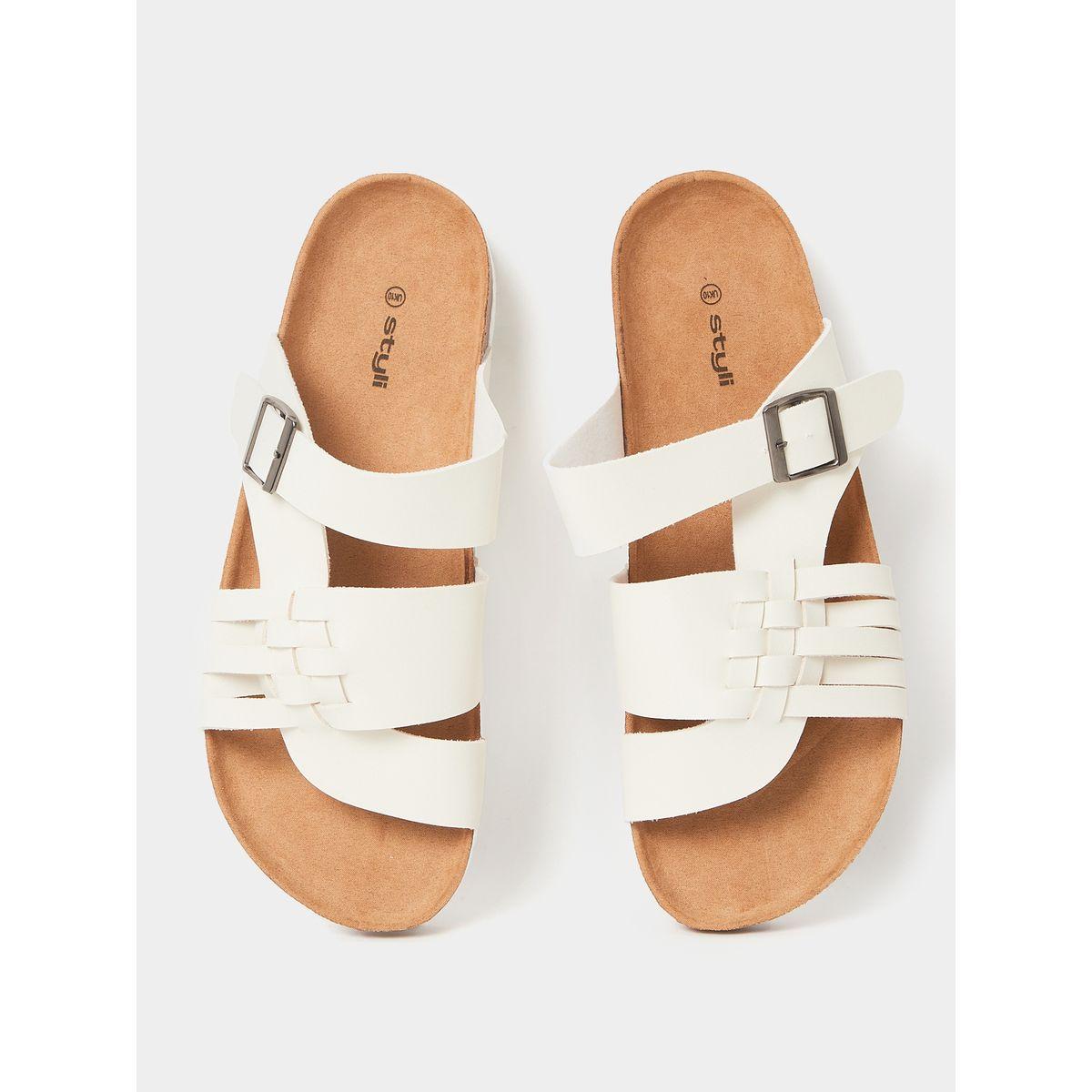 Styli Buckle Metal Pin Detail Strappy Sandals-men-shoes-sandals-image-5